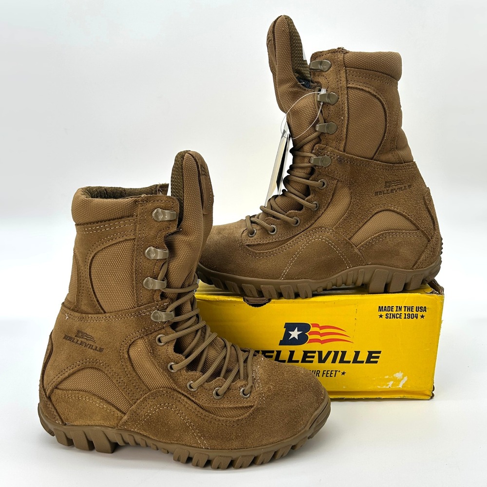 Belleville C793 Waterproof Assault Flight Boot Mens Sz. 6 R Brown Leather 8" NEW